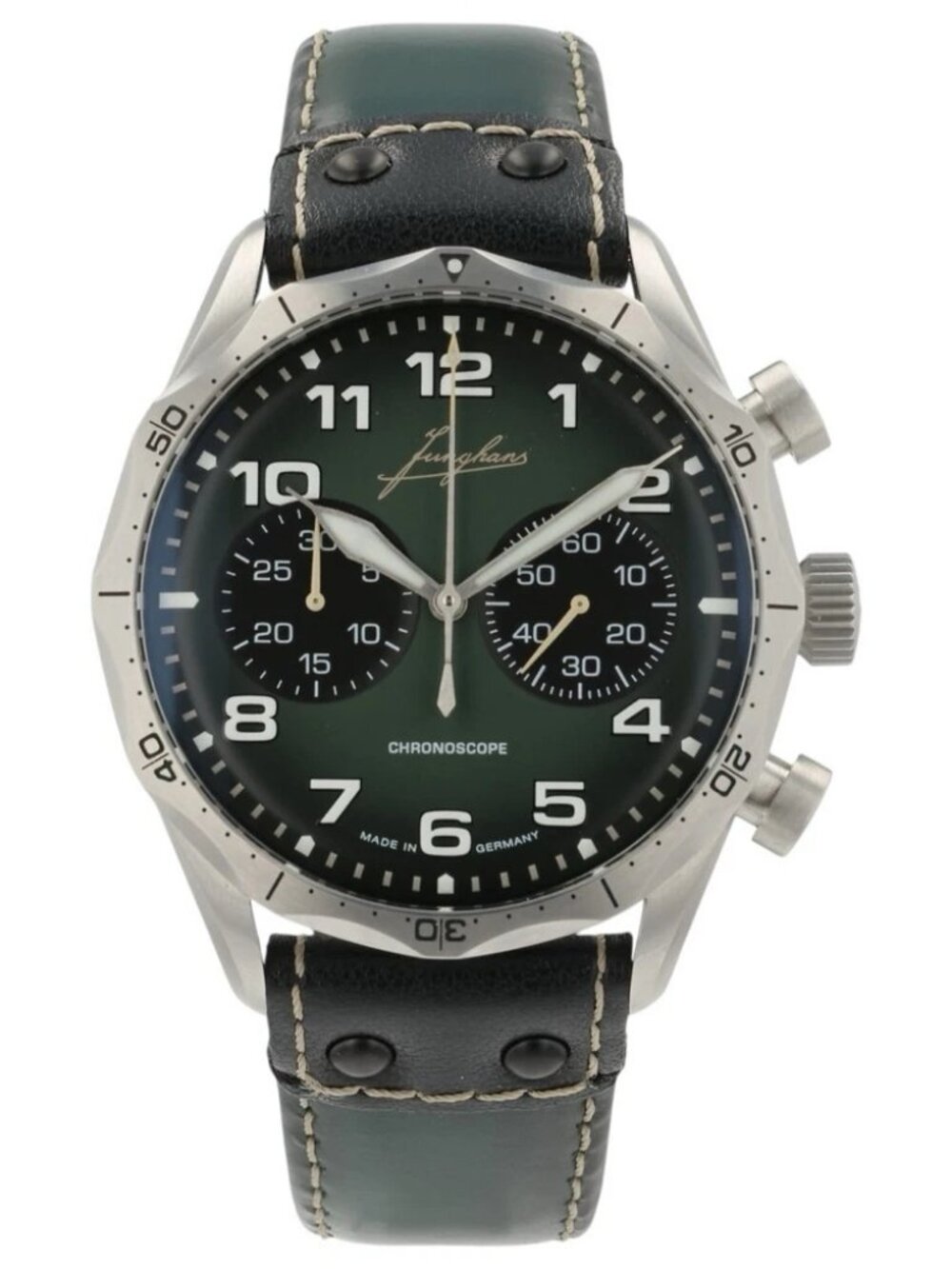 Junghans Pilot Green Dial Stainless Steel 43.3mm Automatic Men’s
